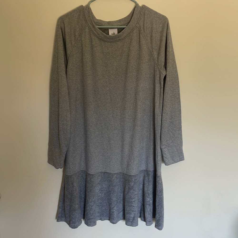 Grey Long Sleeve Sweater Tunic